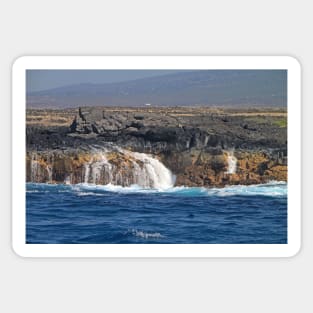 Volcanic shore Island of Hawaii Sticker